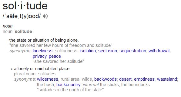 solitude